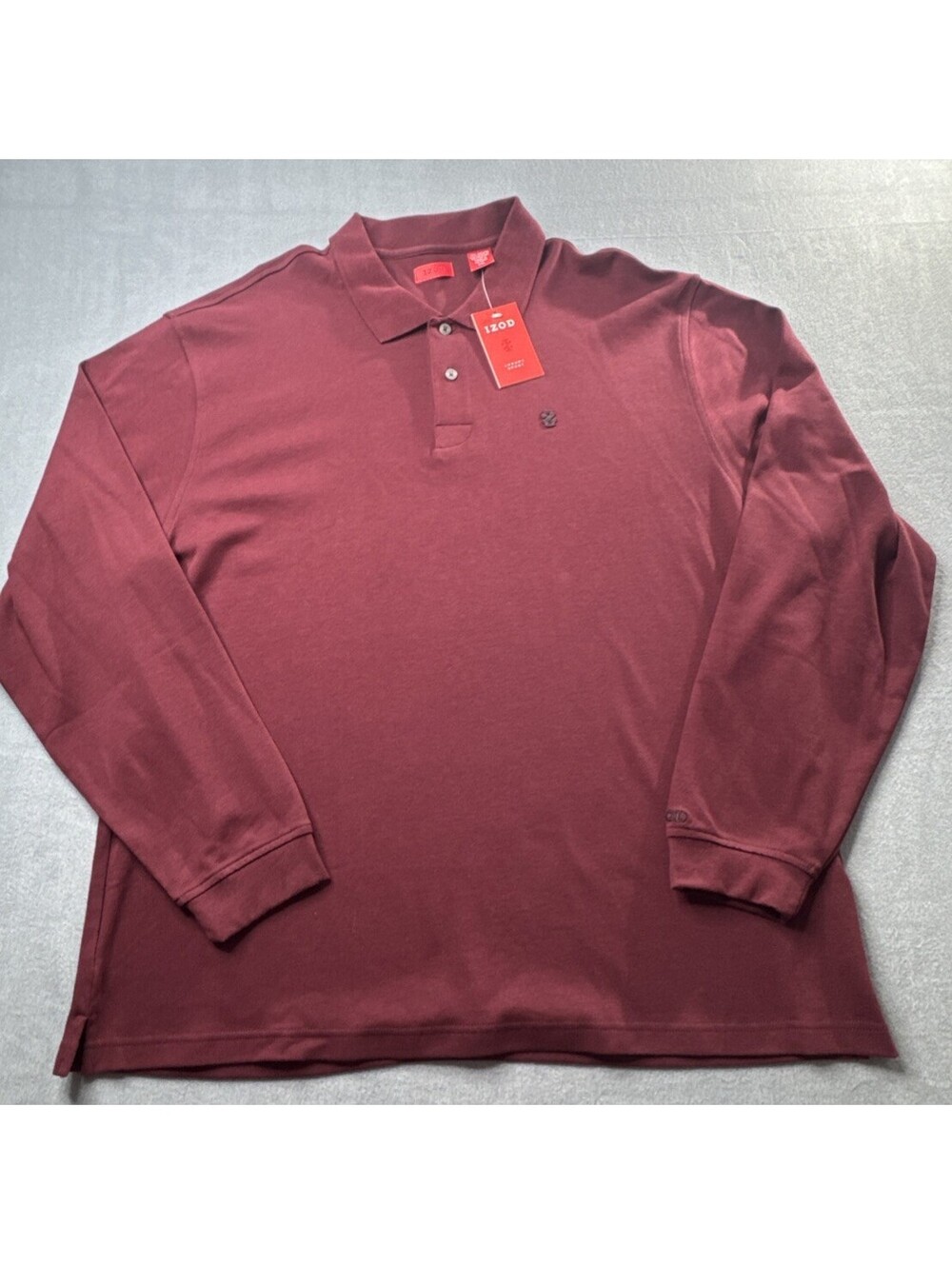 Izod Sport Golf Polo Shirt Mens 2XL Classic preppy Iconic 100% cotton